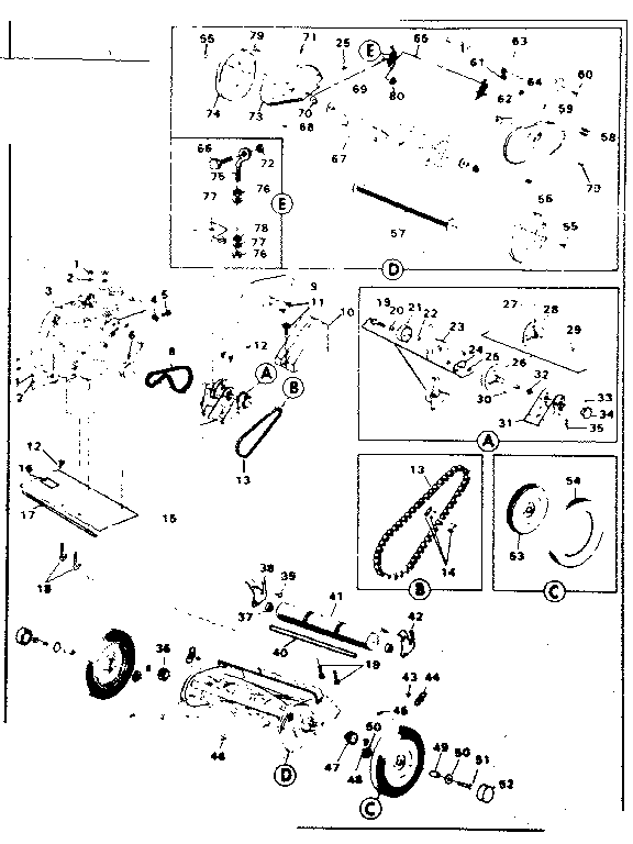 Unit repair parts