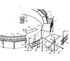 Sears 167416010 picket fence assembly diagram