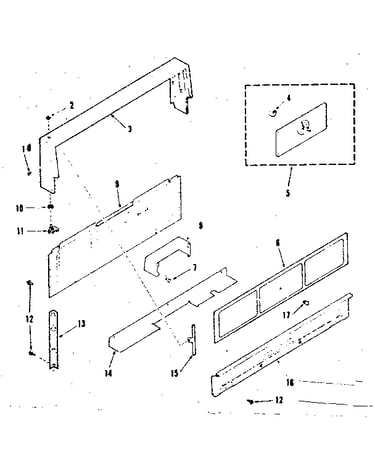 Backguard section