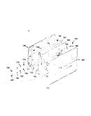 Visi-bake upper oven and lower broiler door