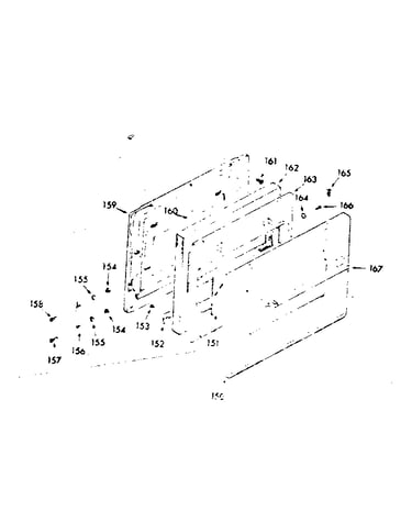 Visi-bake upper oven and lower broiler door