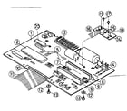 Sears 27258061 main p.c. board assembly diagram