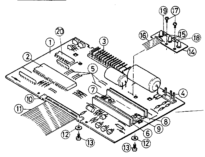 Main p.c. board assembly
