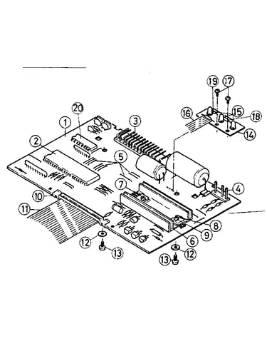 Main p.c. board assembly