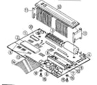Sears 27258070 main p.c. board assembly diagram