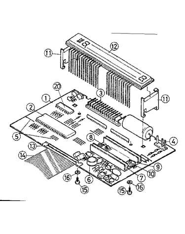 Main p.c. board assembly