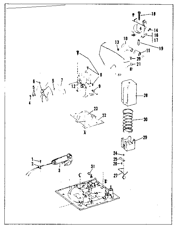 Lower platen components