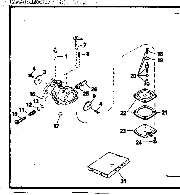 Carburetor no. 632129