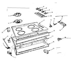 Kenmore 1037884810 maintop and body section diagram