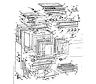 Kenmore 1037884810 upper oven body section diagram