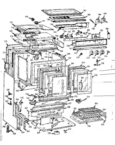 Upper oven body section