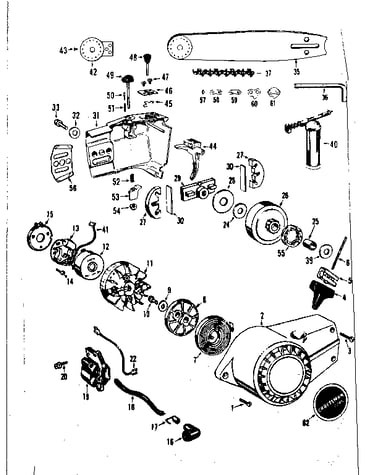 Flywheel assembly with roller nose