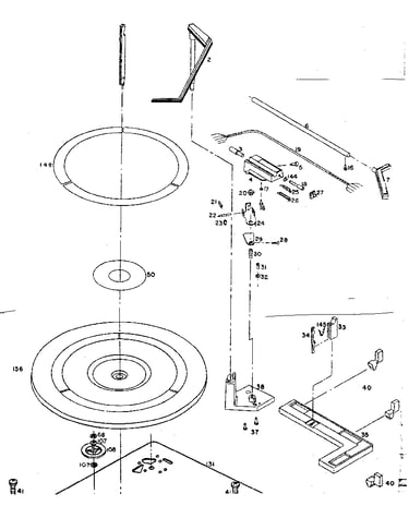 Record changer-top view