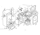 Kenmore 2536652820 cabinet parts diagram