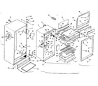 Kenmore 2536652891 cabinet parts diagram