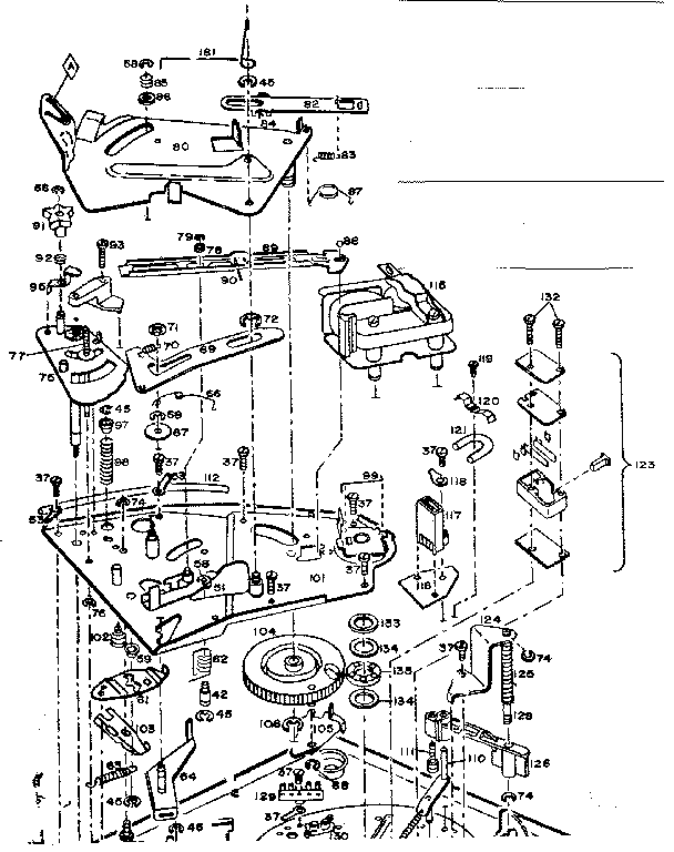 Changer bottom view