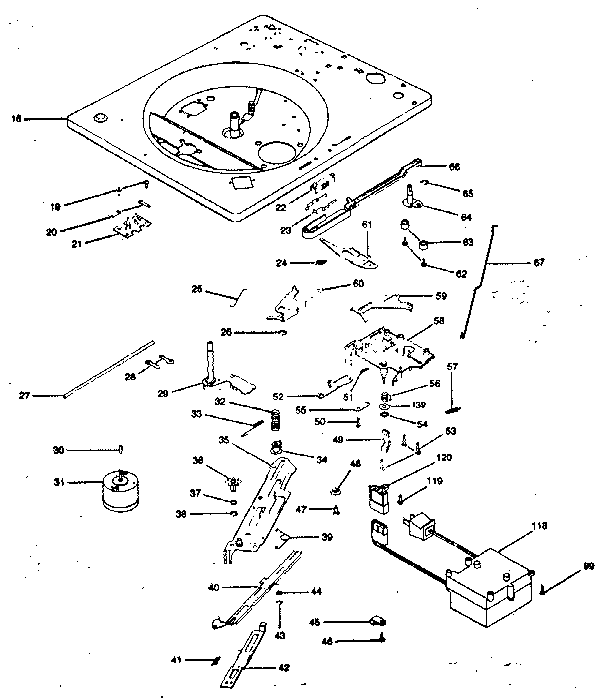Main plate sub assembly