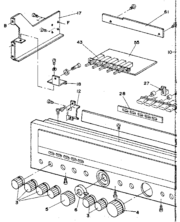 Front panel assembly