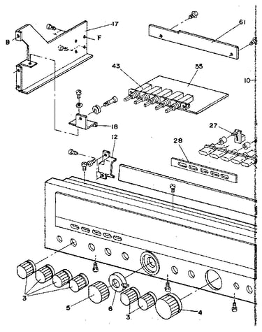 Front panel assembly