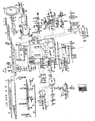 8 track tape player mechanical parts