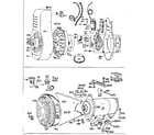 Briggs & Stratton 23C-FB (707000 - 707028) generator starter and flywheel assembly diagram