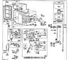 Briggs & Stratton 193401 TO 193467 (0010 - 0030) fuel tank and carburetor overhaul kit diagram