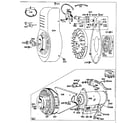 Briggs & Stratton 193401 TO 193467 (0010 - 0030) electric starter and flywheel assembly diagram