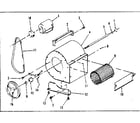 Kenmore 610742032 blower assembly diagram