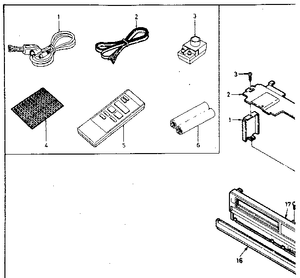 Front panel assembly and accessories