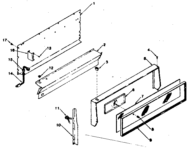 Backguard section