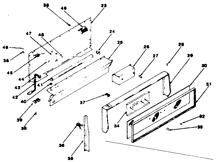 Backguard section