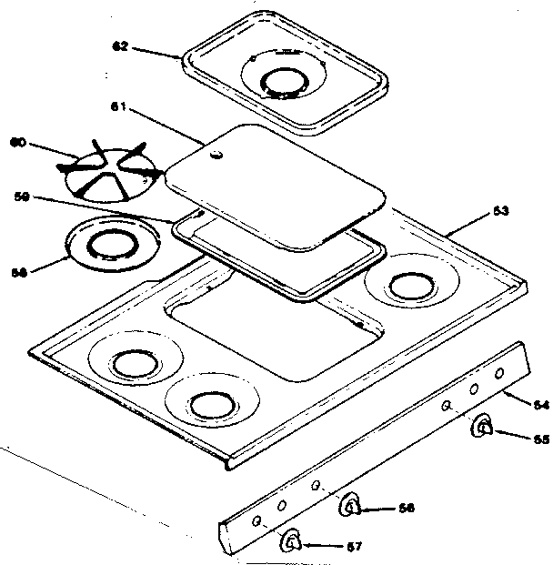 Cooktop section