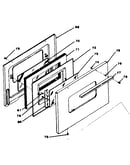 Oven door (model 119.7438610)