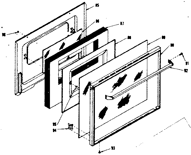 (oven door model 119.7498610)