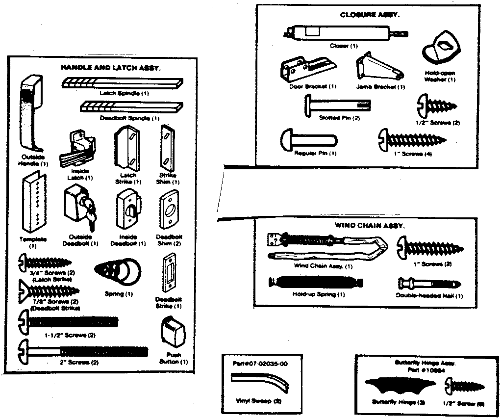 Hardware box #10319/10320