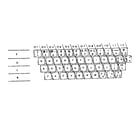 Olivetti ET231 keyboard diagram