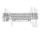 Olivetti ET231 keyboard diagram