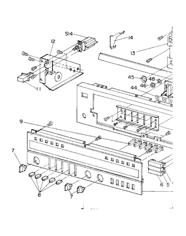 Front panel assembly