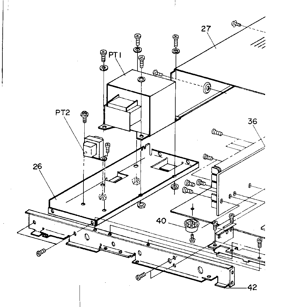 CENTER TO REAR CHASSIS ASSEMBLY