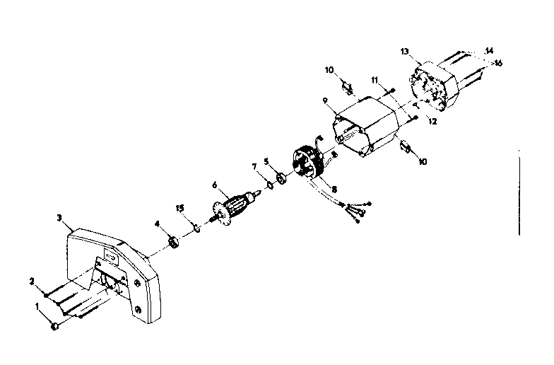 Field and armature assembly