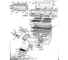 Kenmore 2582398170 grill and burner section diagram