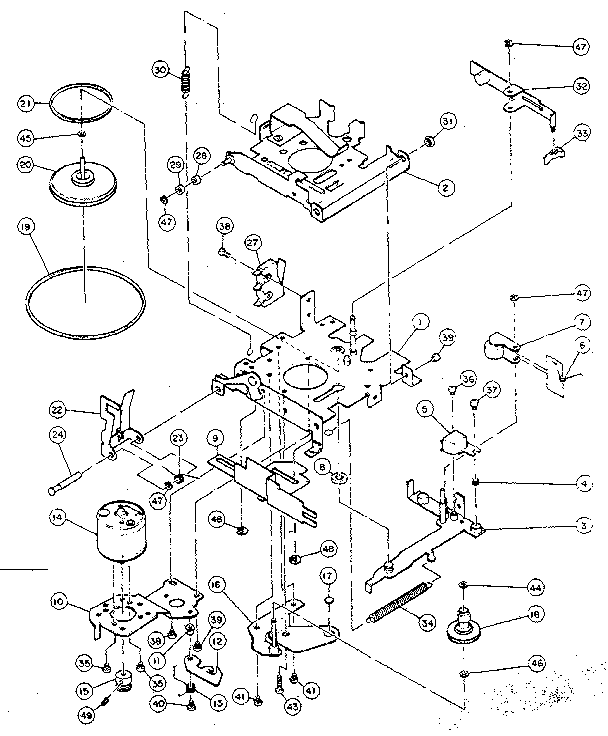 Tape mechanism assembly