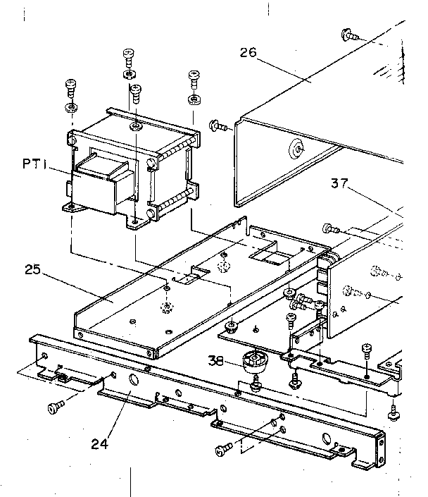 Center chassis assembly
