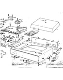 Rear panel assembly and dust cover lid