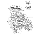Kenmore 1554507500 top section and outer body parts diagram