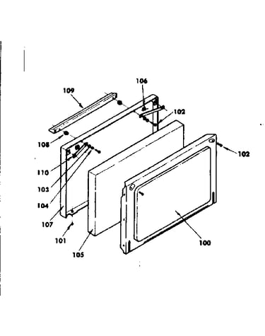 Oven door parts