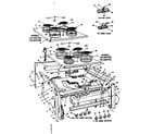 Kenmore 1554507700 top section and outer body parts diagram
