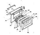 Kenmore 1554547700 oven door parts diagram