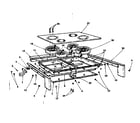 Kenmore 1554567590 glass top and housing diagram