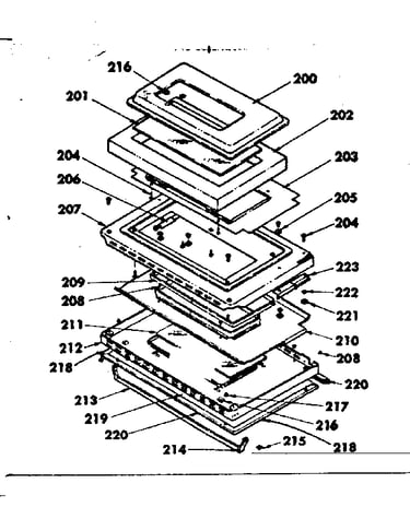 Oven door parts